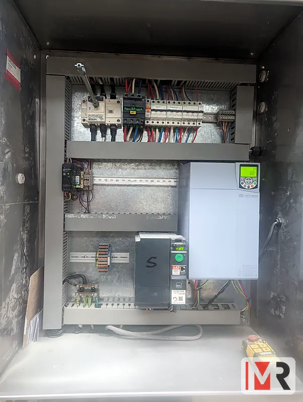 Control panel with large variable speed drive and motor starters
